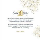 Einladungskarte Goldene Hochzeit 50 Gold 3