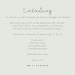 Einladungskarte Hochzeit Eukalyptus & Goldlook 3