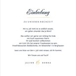 Einladungskarte Hochzeit Schreibschrift und Foto 3