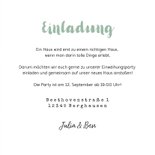 Einladungskarte Housewarming mit Fotos und Herzen 3