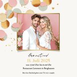 Einladungskarte Jubiläum Hochzeit 1 Jahr Konfetti Foto 2