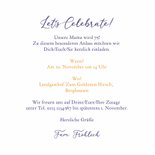 Einladungskarte klassisch Geburtstag Blumen 3