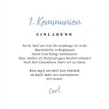 Einladungskarte Kommunion Foto auf Kreidetafel 3