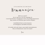 Einladungskarte Kommunion Foto und Kaninchen 3