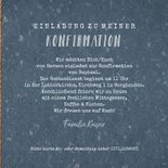 Einladungskarte Konfirmation Foto & Girlande 3