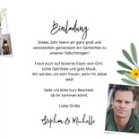 Einladungskarte Kreidetafel Sommerfest Garten Fotocollage 3