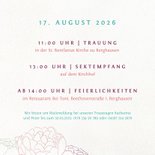 Einladungskarte mit Pfingstrosen 2