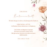 Einladungskarte Renteneintritt Blumen Aquarell Foto 3