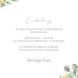 Einladungskarte Rentenfeier Blumenrahmen Fotocollage 3