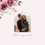 Einladungskarte Rosengesteck rosa Hochzeit 2