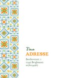 Einladungskarte Umzug Einweihungsfeier Mandarinen 2