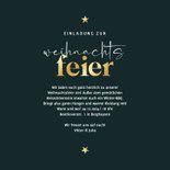 Einladungskarte Weihnachtsfeier Schrift in Goldlook 3