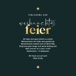 Einladungskarte Weihnachtsfeier Schrift in Goldlook 3