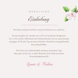 Einladungskarte zur Hochzeit Apfelblüte 3