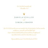 Einladungskarte zur Hochzeit 'Yes we do' im Goldlook 3