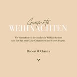 Elegante christliche Weihnachtskarte 'Ehre sei Gott' 3