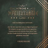 Firmen-Weihnachtskarte 'Danke' Art Deco Kupferdruck 3