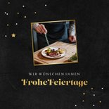 Firmen-Weihnachtskarte Gastronomie mit Fotocollage 2