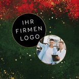 Firmen-Weihnachtskarte Logo Weltkugel 'Merry Christmas' 2