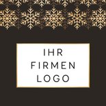 Firmen-Weihnachtskarte Schneeflockenmuster 2