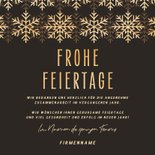 Firmen-Weihnachtskarte Schneeflockenmuster 3