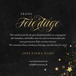 Firmenkarte Weihnachten 'Frohe Feiertage' Schreibschrift 3