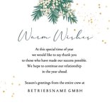 Firmenkarte Weihnachten International Weihnachtskugel Welt 3