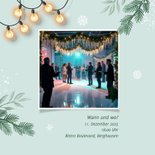 Foto-Einladung Weihnachtsessen Mitarbeiter Lichterkette 2