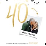 Foto-Einladungskarte 40 Jahre verheiratet 2