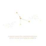 Foto Geburtskarte Sternzeichen Krebs Goldsternchen 2