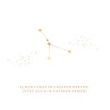 Foto Geburtskarte Sternzeichen Krebs Goldsternchen 2