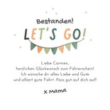 Foto-Glückwunschkarte 'Führerschein bestanden' Auto 3