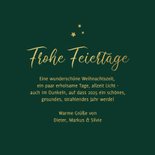 Foto-Grußkarte Frohe Feiertage Weihnachten grün 3