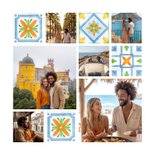 Foto-Grußkarte Portugiesische Fliesen 2
