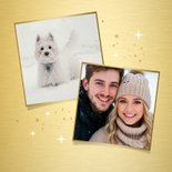 Foto-Neujahrskarte 'happy New Year' Sternchenrand 2