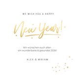 Foto-Neujahrskarte 'happy New Year' Sternchenrand 3