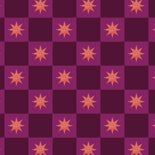 Foto-Neujahrskarte Karomuster Sterne rosa Rückseite