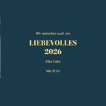 Foto-Neujahrskarte 'Liebevolles 2026'  3