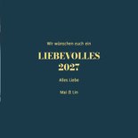 Foto-Neujahrskarte 'Liebevolles 2027'  3