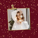 Foto-Weihnachtskarte 2026 gespiegelt in Rot  2