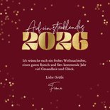 Foto-Weihnachtskarte 2026 gespiegelt in Rot  3