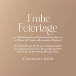 Foto-Weihnachtskarte Firmenlogo Lichtpunkte beige 3