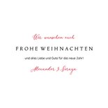 Foto-Weihnachtskarte mit Blumenkranz 3