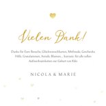 Fotocollage Dankeskarte Geburt mit Herz 3