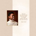 Fotocollage Konfirmation Einladung Papierstruktur beige 2