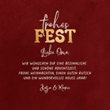 Fotocollage Sterne Weihnachten Frohes Fest dunkelrot 3