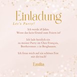 Fotokarte 18. Geburtstag Einladung zur Party Gold Konfetti 3