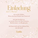 Fotokarte 18. Geburtstag Einladung zur Party Gold Konfetti 3