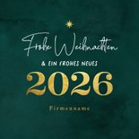 Fotokarte 2026 Weihnachten Firmenfoto grün Landwirtschaft Rückseite
