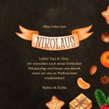 Fotokarte Nikolausgrüße Banner Süßigkeiten 3